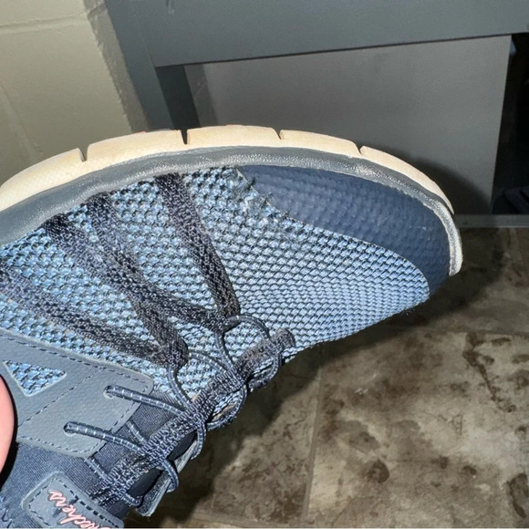 Skechers Shoes Woman Casual Foam What A Sight Sneakers Blue Round Toe Low Size 9 - Picture 7 of 13